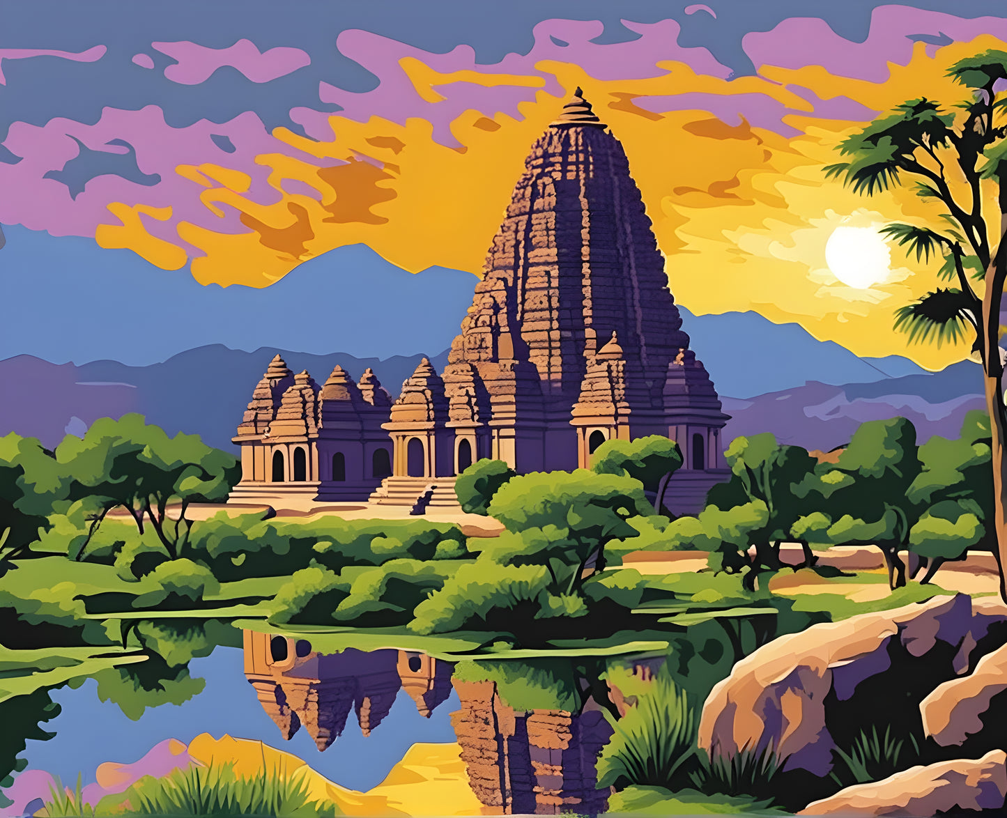 Amazing Places OD (99) - Hampi, India - Van-Go Paint-By-Number Kit