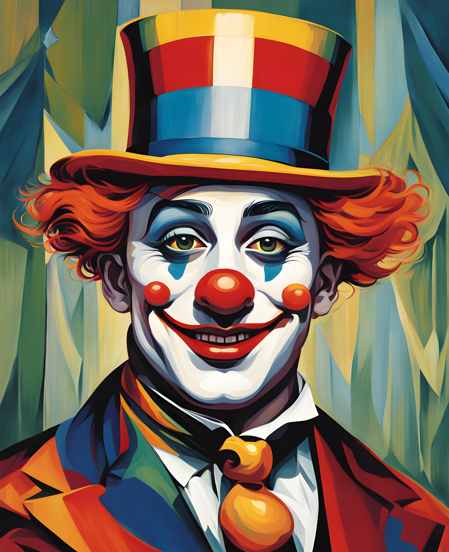 Circus Clown (4) PD - Van-Go Paint-By-Number Kit