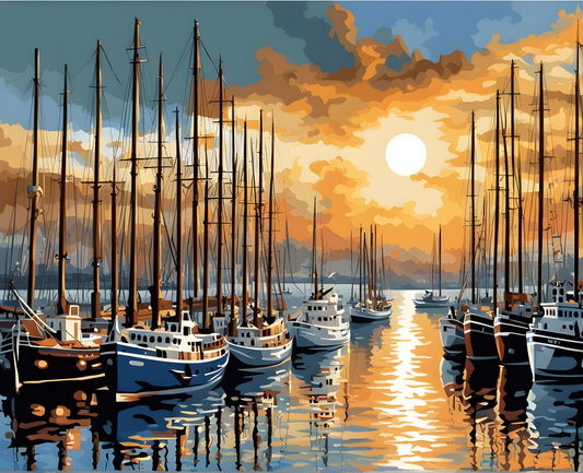 Harbor of a Thousand Masts - Van-Go Paint-By-Number Kit