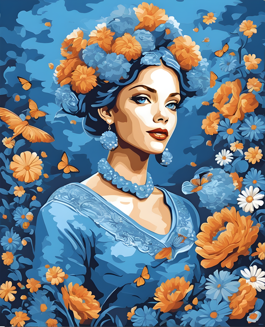 Harmony in Blue (1) - Van-Go Paint-By-Number Kit