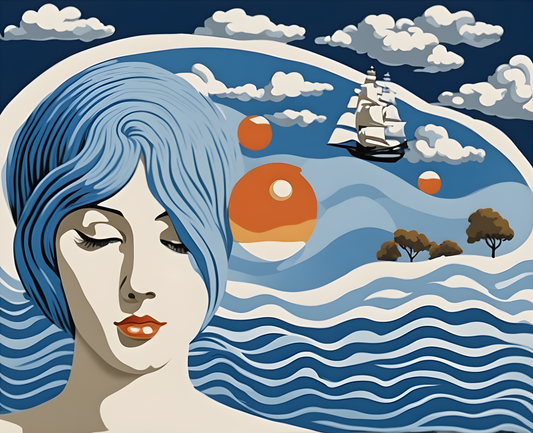 Harmony in Blue (4) - Van-Go Paint-By-Number Kit