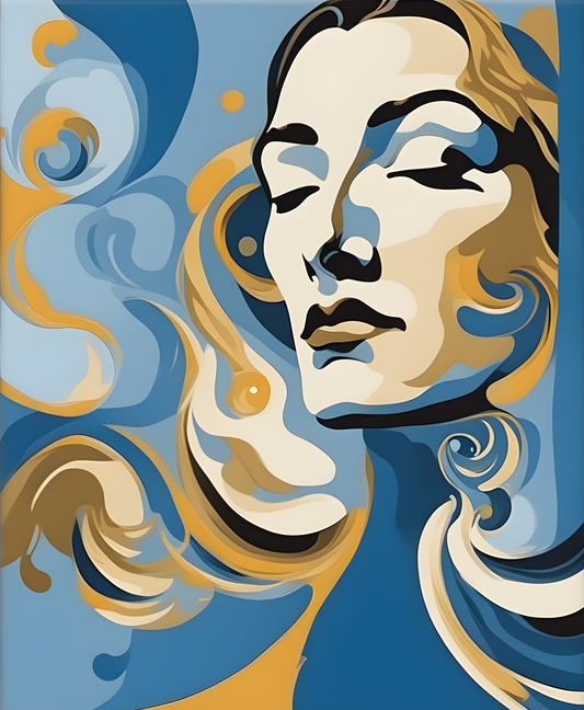 Harmony in Blue (3) - Van-Go Paint-By-Number Kit