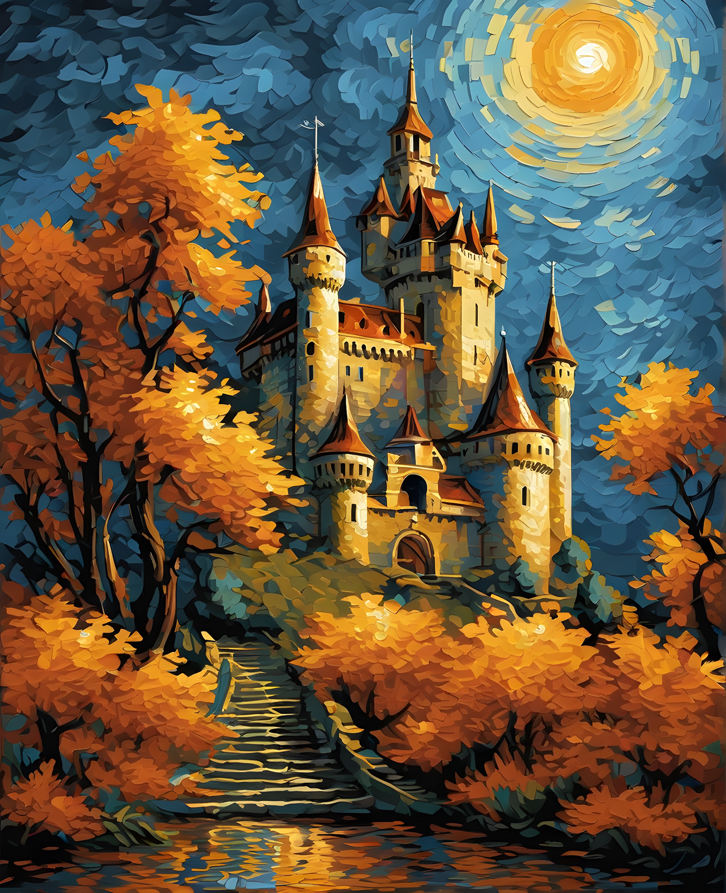 Haunted Castle PD - Van-Go Paint-By-Number Kit