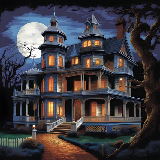 Haunted house (4) - Van-Go Paint-By-Number Kit