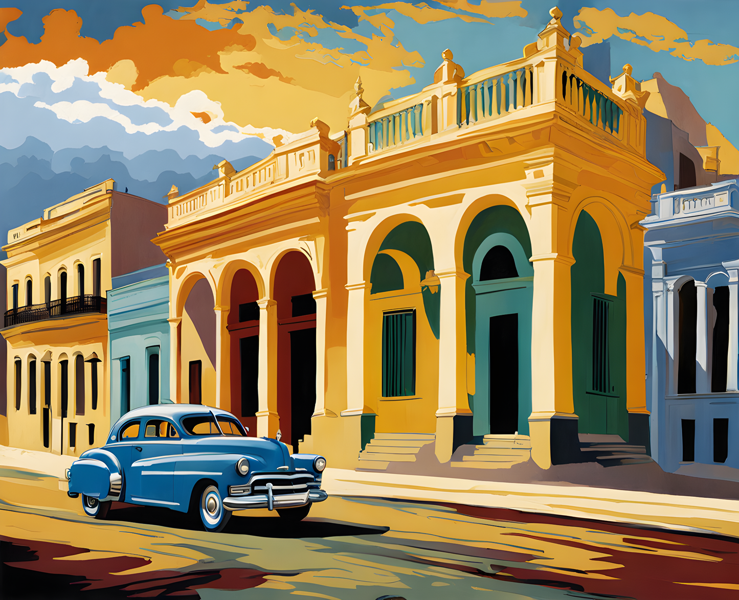 Cuba Collection (23) - Vintage Havana - Van-Go Paint-By-Number Kit