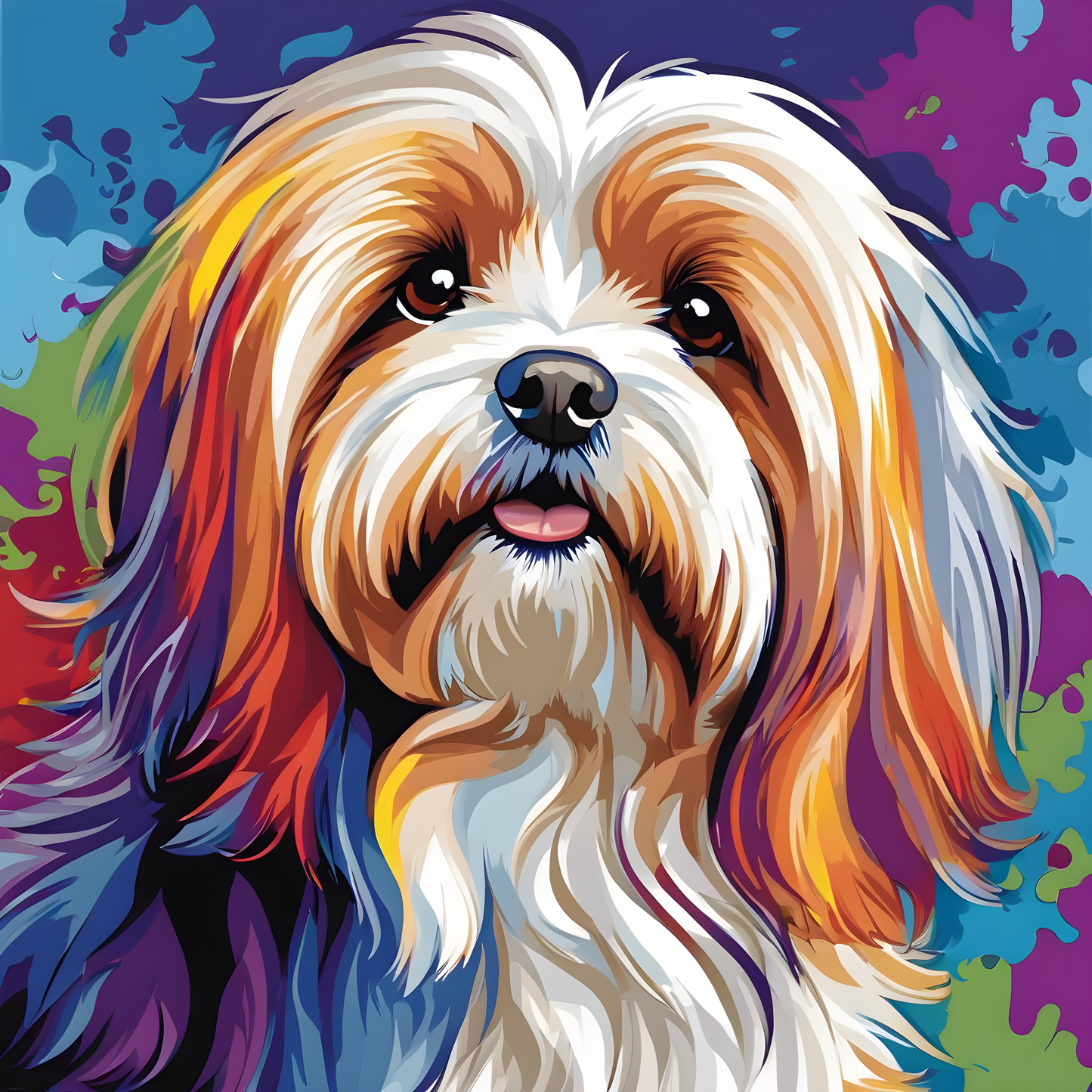 Havanese dog PD (1) - Van-Go Paint-By-Number Kit