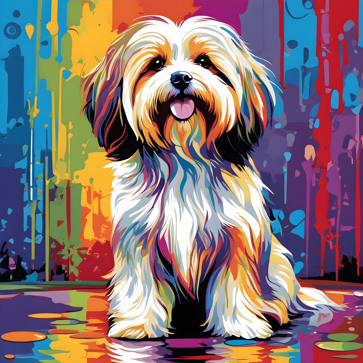 Havanese dog PD (3) - Van-Go Paint-By-Number Kit