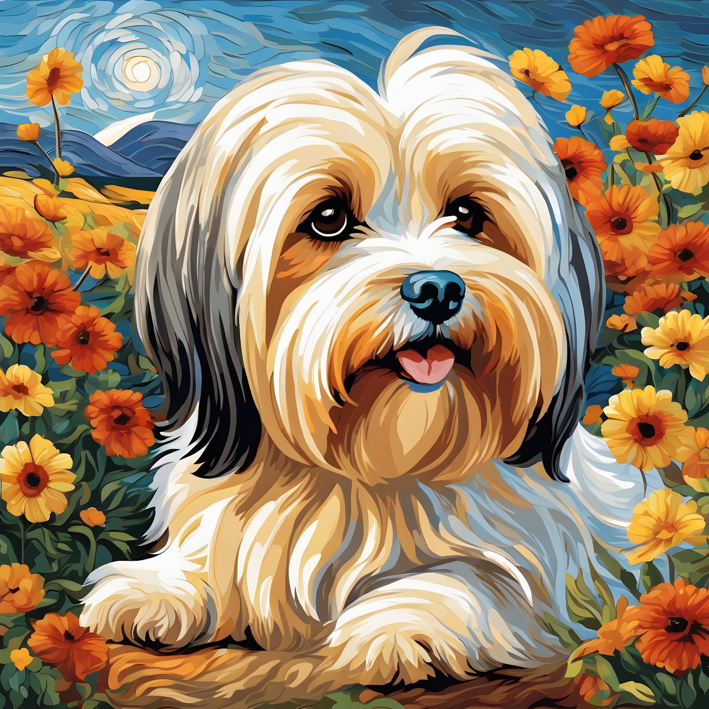 Havanese dog PD (2) - Van-Go Paint-By-Number Kit