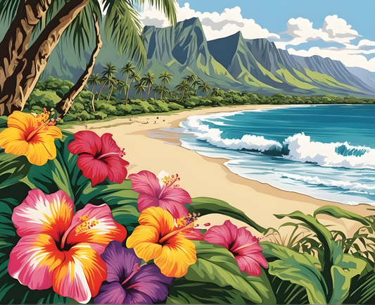 Amazing Places OD (105) - Hawaii - Van-Go Paint-By-Number Kit