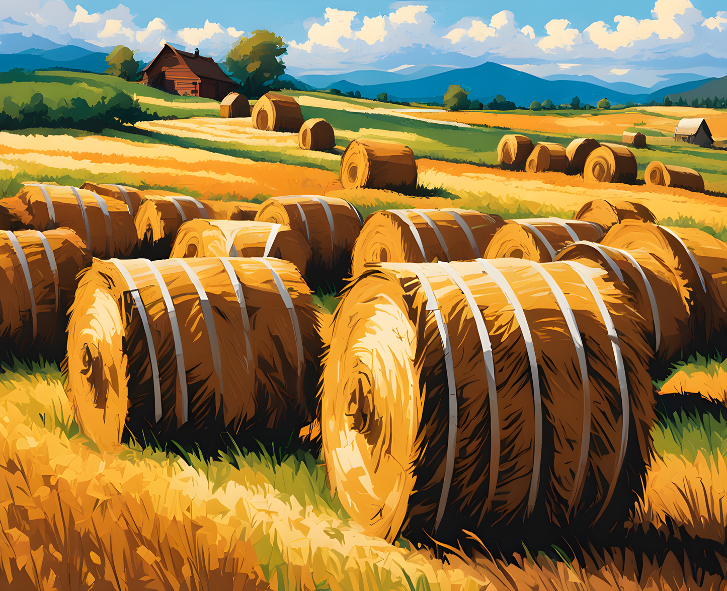 Haystacks PD (3) - Van-Go Paint-By-Number Kit