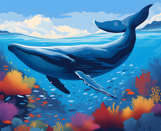 Blue Whale PD (9) - Van-Go Paint-By-Number Kit