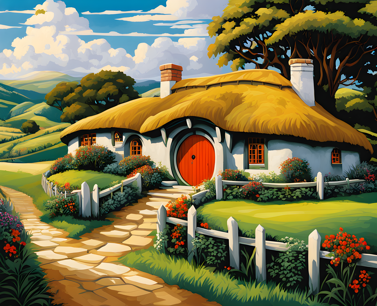 New Zealand Collection PD (73) - Hobbiton - Van-Go Paint-By-Number Kit