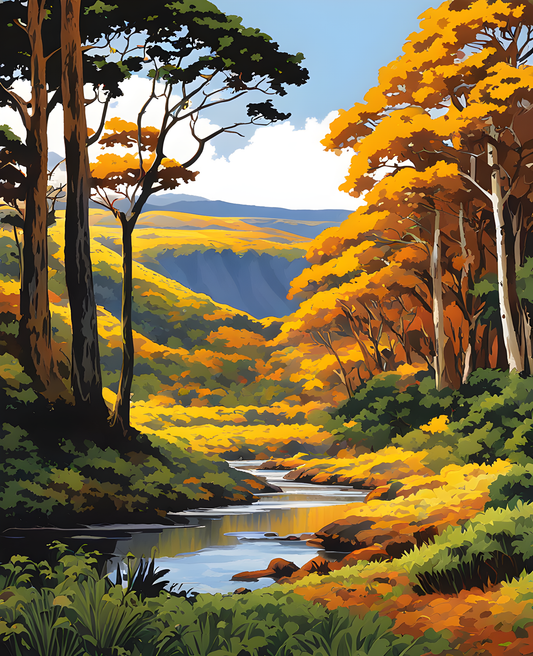 Sri Lanka Collection PD (16) - Horton Plains National Park -  Van-Go Paint-By-Number Kit