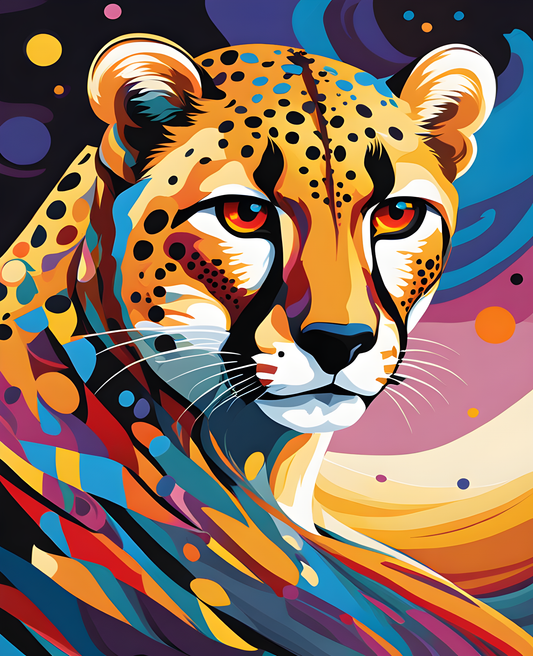 Hunting Cheetah PD (15) - Van-Go Paint-By-Number Kit