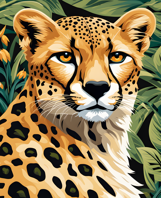 Hunting Cheetah PD (13) - Van-Go Paint-By-Number Kit