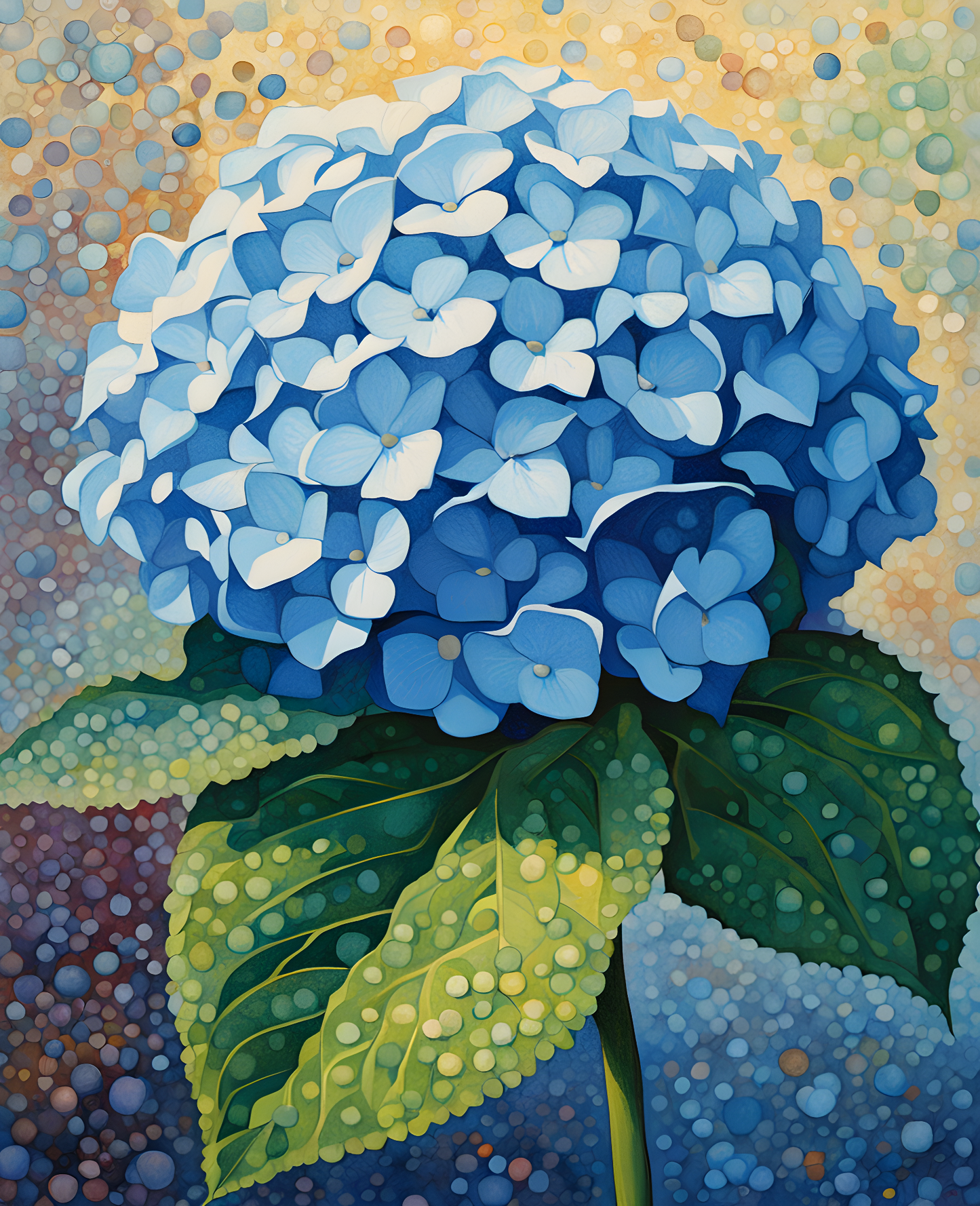 Exotic Flowers Collection (70) - Hydrangea Flower - Van-Go Paint-By-Number Kit