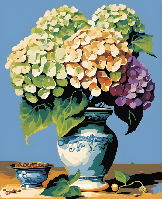 Flowers Collection OD (4) - Hydrangea - Van-Go Paint-By-Number Kit