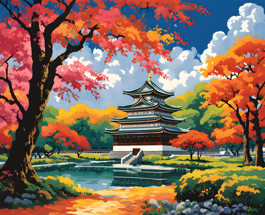 Japan Collection PD (19) - Miyako-jima, Okinawa - Van-Go Paint-By-Number Kit