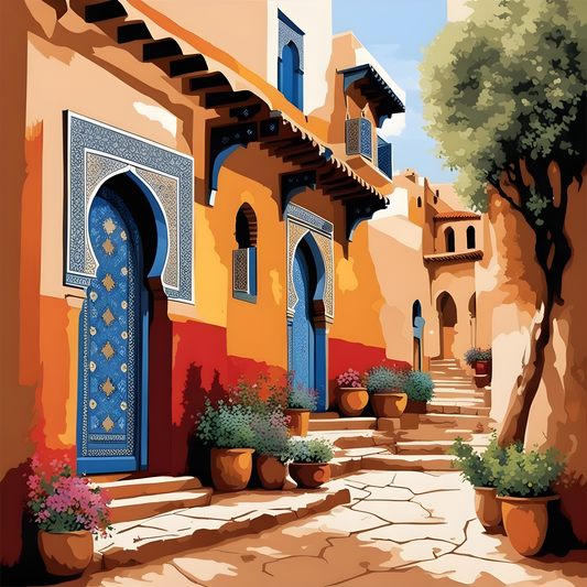 Morocco Collection PD (32) -  In Morocco - Van-Go Paint-By-Number Kit