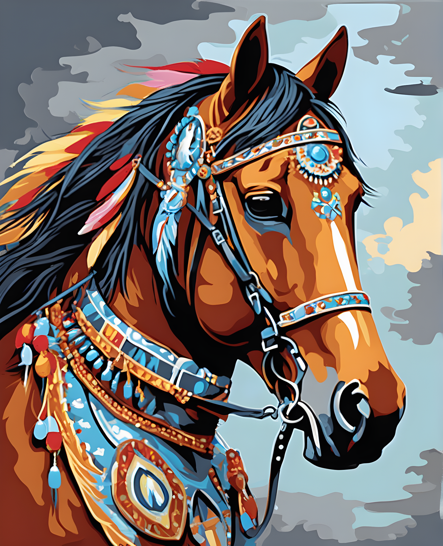 War Horse (1) - Van-Go Paint-By-Number Kit