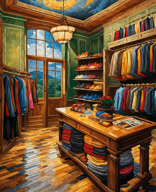 A Clothes Shop in Georgia PD (1) - Van-Go Paint-By-Number Kit