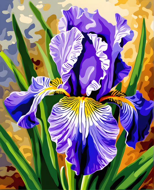 Flowers Collection OD (66) - Irises - Van-Go Paint-By-Number Kit