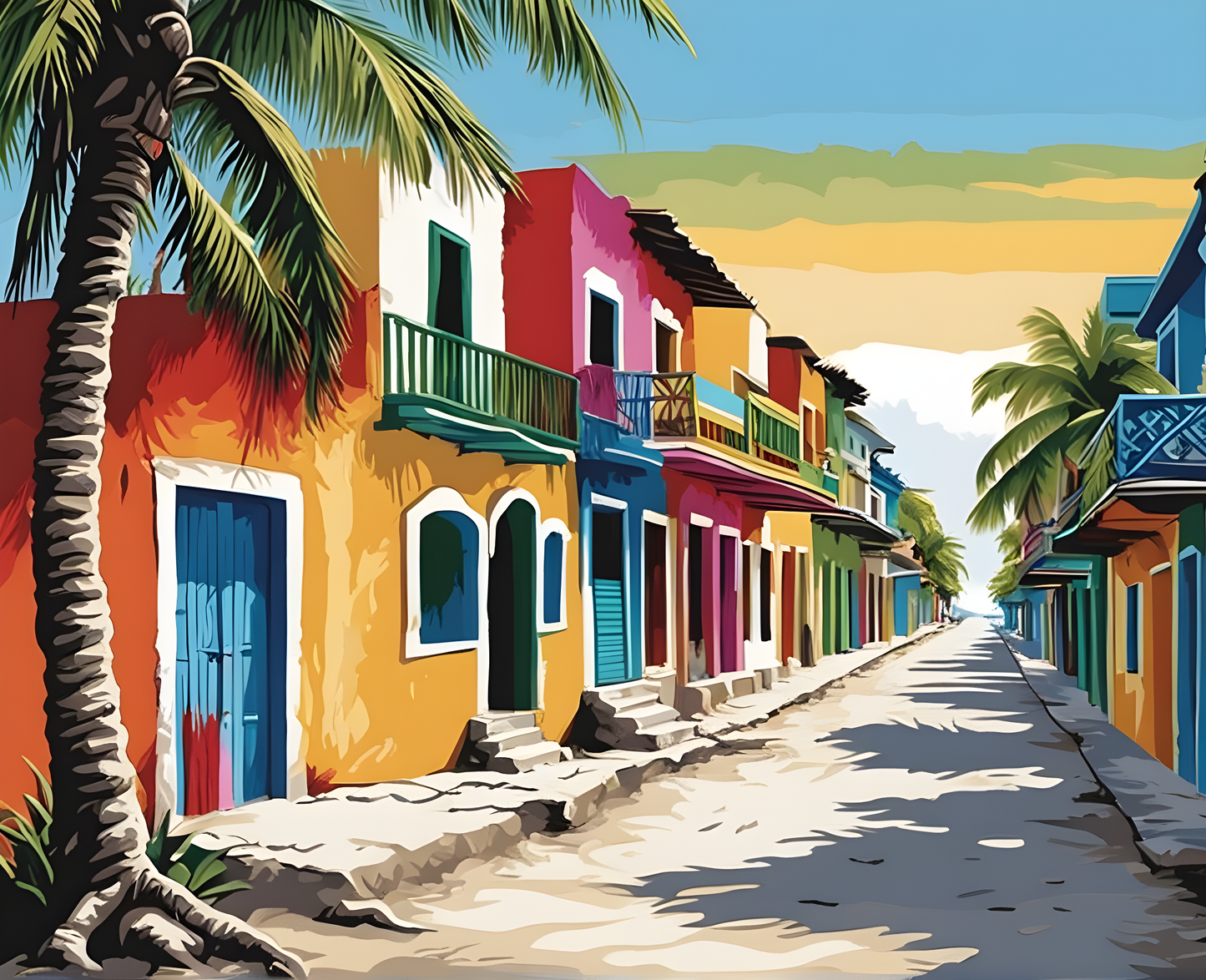 Amazing Places OD (115) - Isla Holbox, Mexico - Van-Go Paint-By-Number Kit