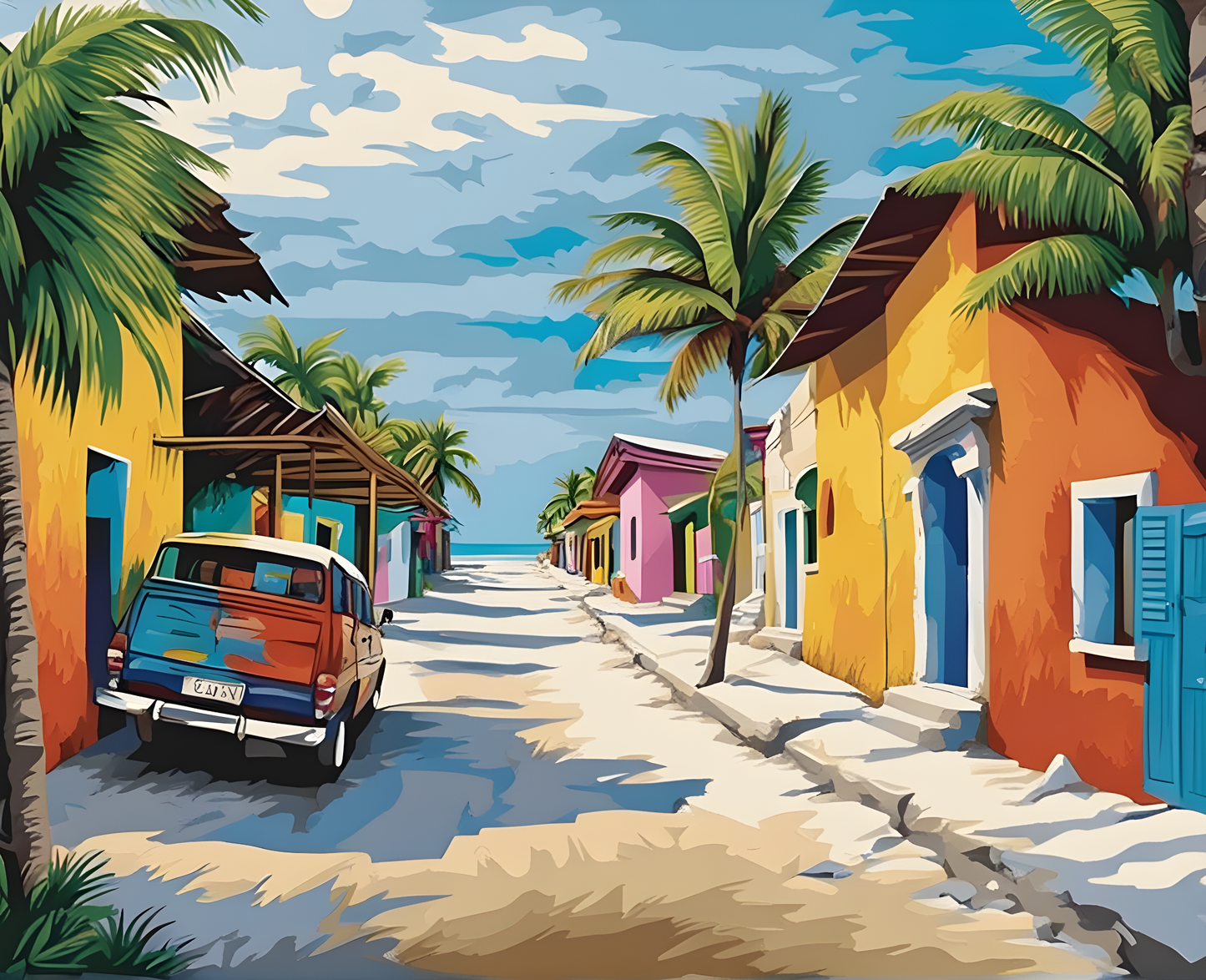 Amazing Places OD (116) - Isla Holbox, Mexico - Van-Go Paint-By-Number Kit