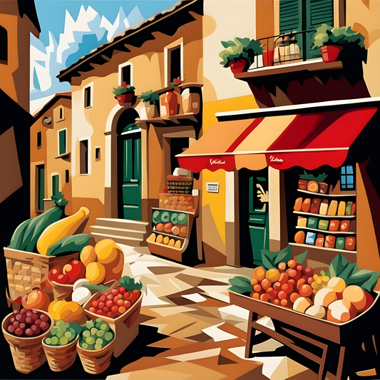 Italian Grocery (1) - Van-Go Paint-By-Number Kit