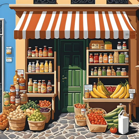 Italian Grocery (2) - Van-Go Paint-By-Number Kit