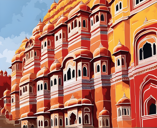 Amazing Places OD (119) - Jaipur, India - Van-Go Paint-By-Number Kit
