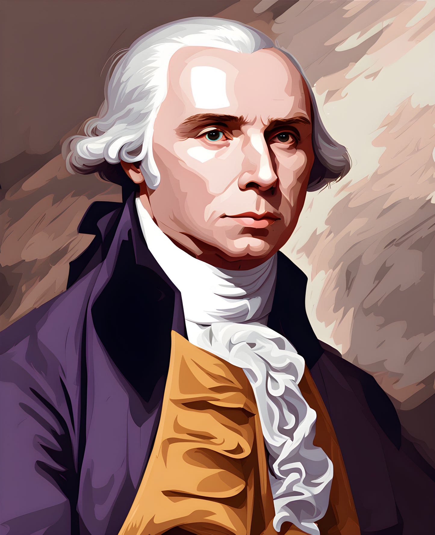 USA Presidential Portraits PD (70) - James Madison - Van-Go Paint-By-Number Kit