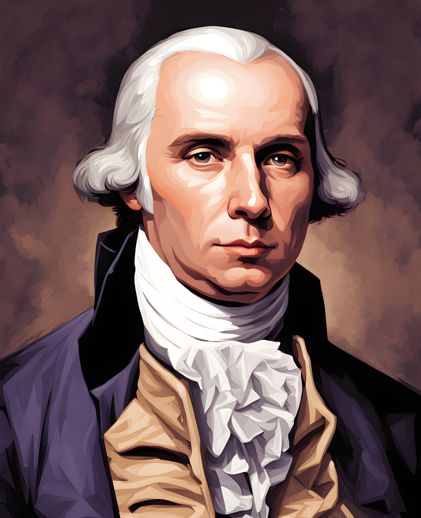 USA Presidential Portraits PD (71) - James Madison - Van-Go Paint-By-Number Kit