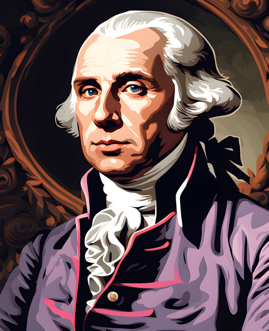 USA Presidential Portraits PD (77) - James Madison - Van-Go Paint-By-Number Kit