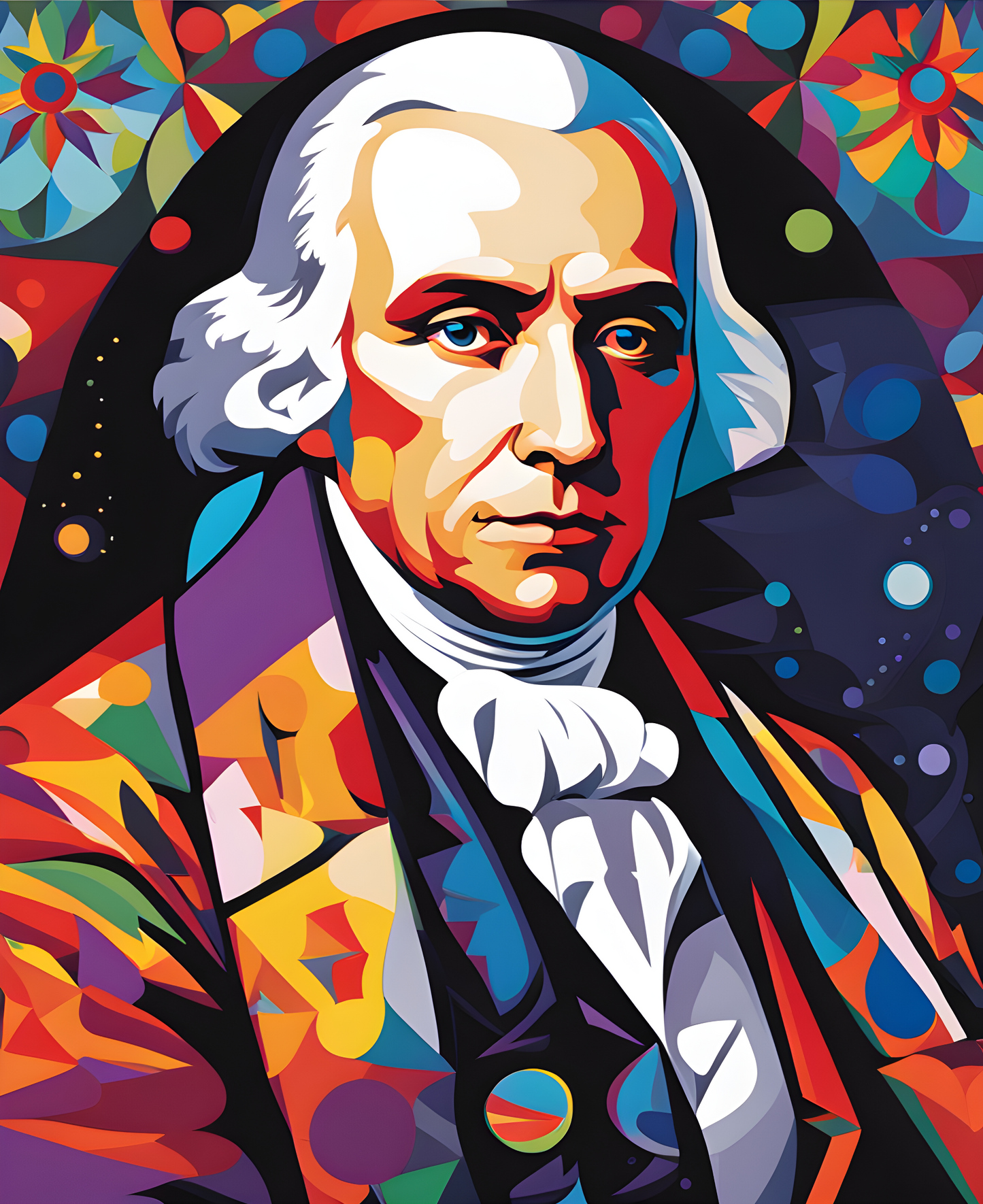 USA Presidential Portraits PD (72) - James Madison - Van-Go Paint-By-Number Kit