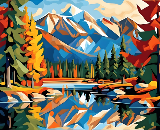 National Parks Collection PD (64) - Jasper Park, Canada - Paint-By-Number Kit