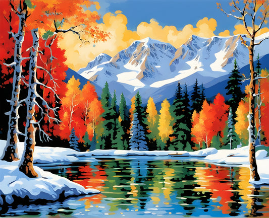 National Parks Collection PD (60) - Jasper Park, Canada - Paint-By-Number Kit