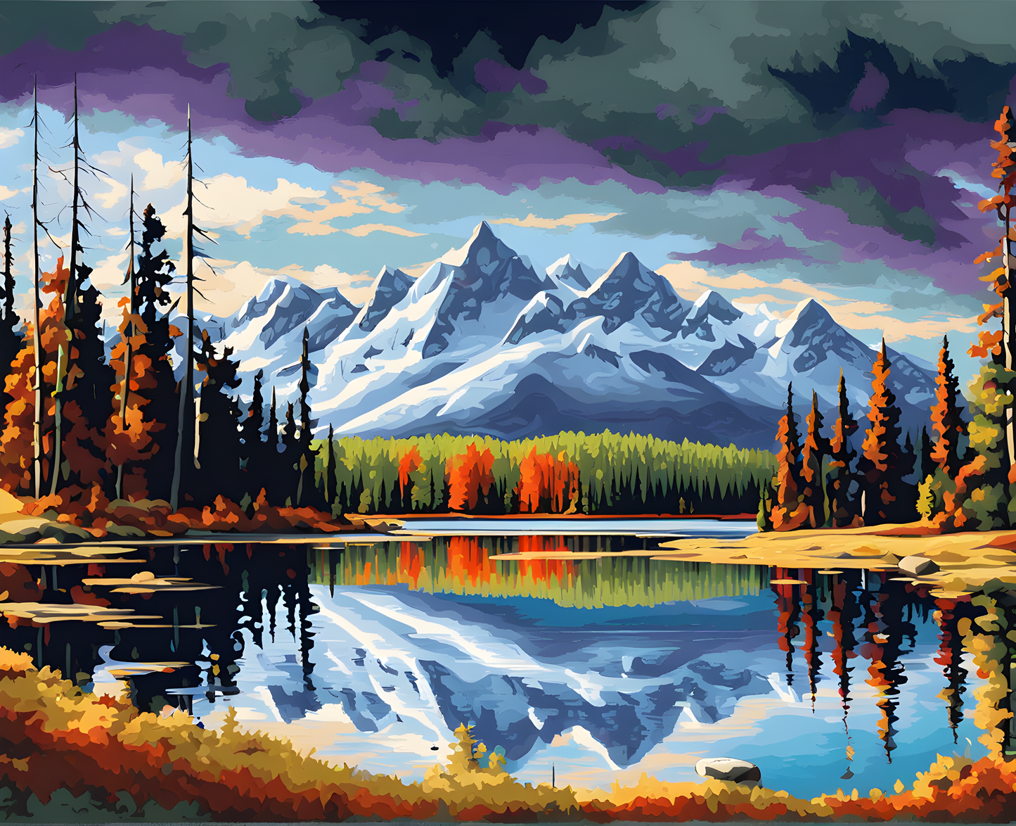 National Parks Collection PD (65) - Jasper Park, Canada - Paint-By-Number Kit