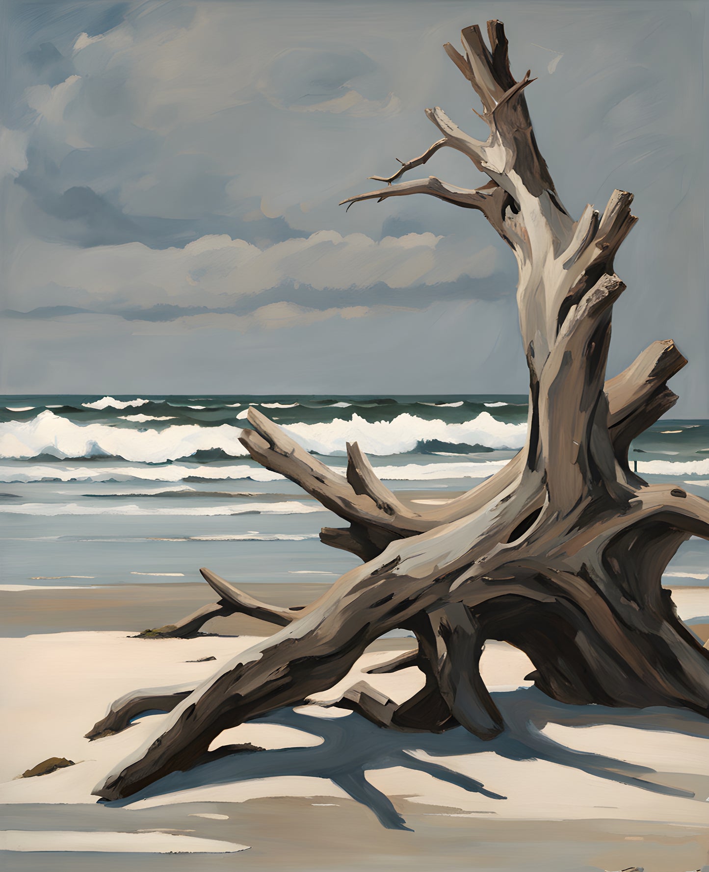 USA Great Places (190) - Jekyll Island Driftwood, Jekyll Island, GA - Van-Go Paint-By-Number Kit