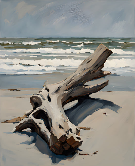 USA Great Places (191) - Jekyll Island Driftwood, Jekyll Island, GA - Van-Go Paint-By-Number Kit