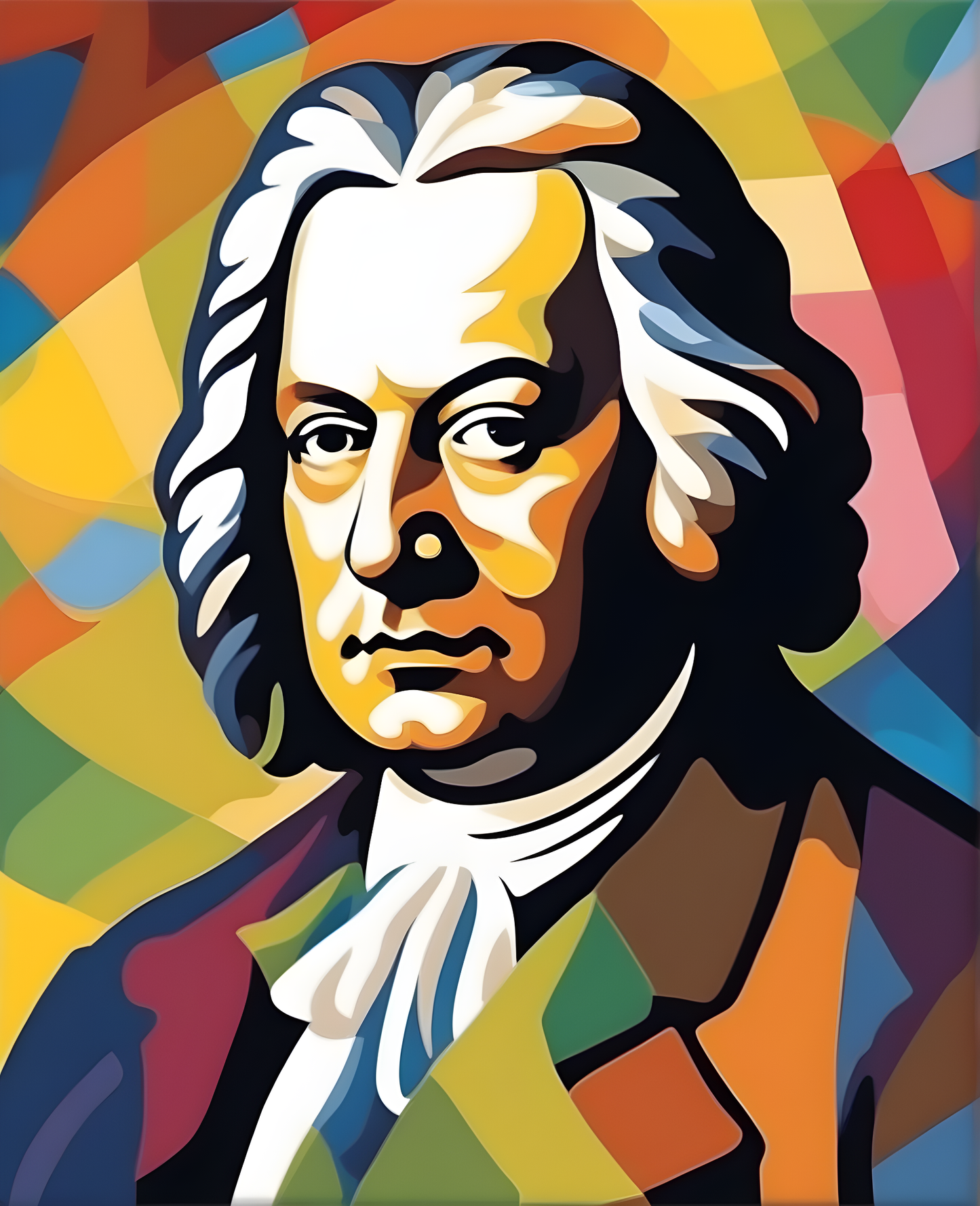 Johann Sebastian Bach Portrait (6) - Van-Go Paint-By-Number Kit