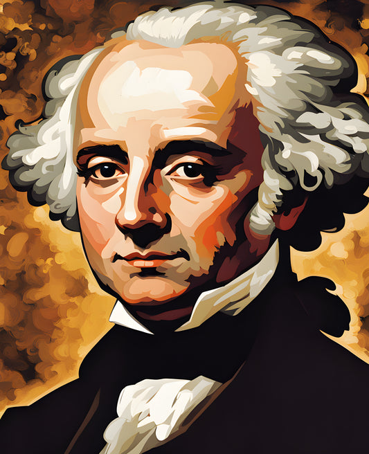 USA Presidential Portraits PD (66) - John Adams - Van-Go Paint-By-Number Kit