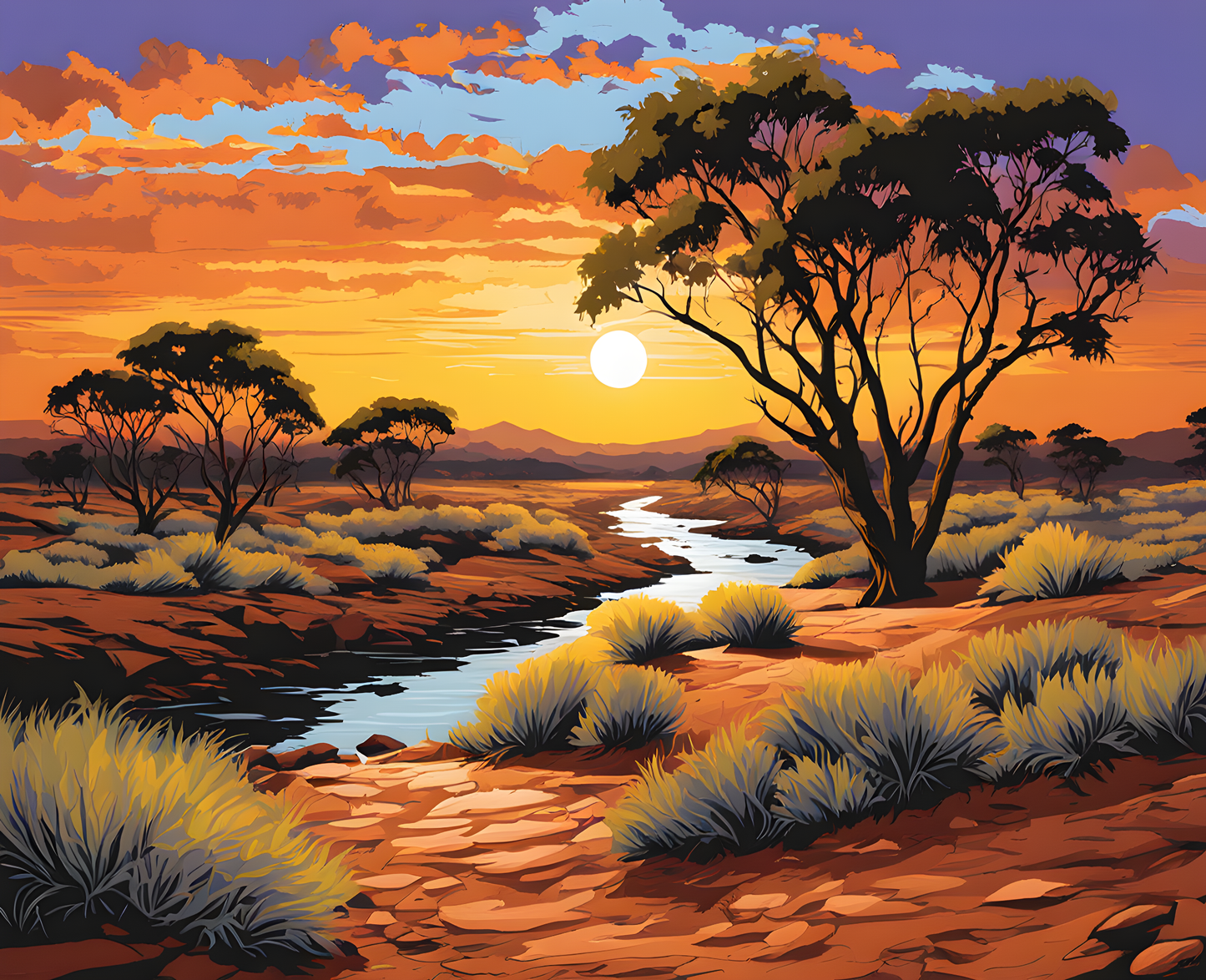 Australia Collection PD (55) - Kanku-Breakaways Conservation Park, SA - Van-Go Paint-By-Number