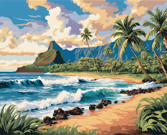 Amazing Places OD (130) - Kauai, Hawaii - Van-Go Paint-By-Number Kit