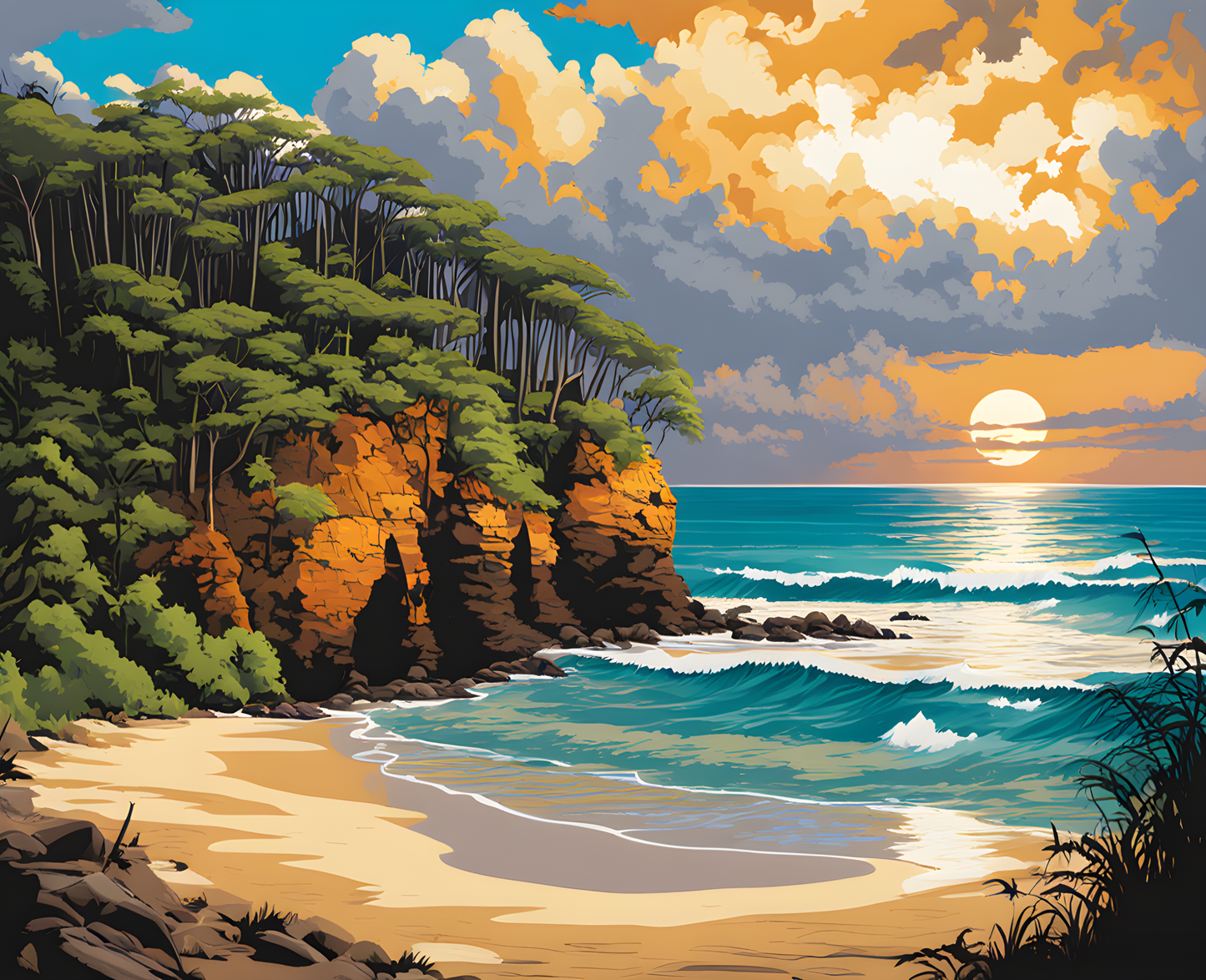Australia Collection PD (130) - K’Gari (Fraser Island), QLD - Van-Go Paint-By-Number