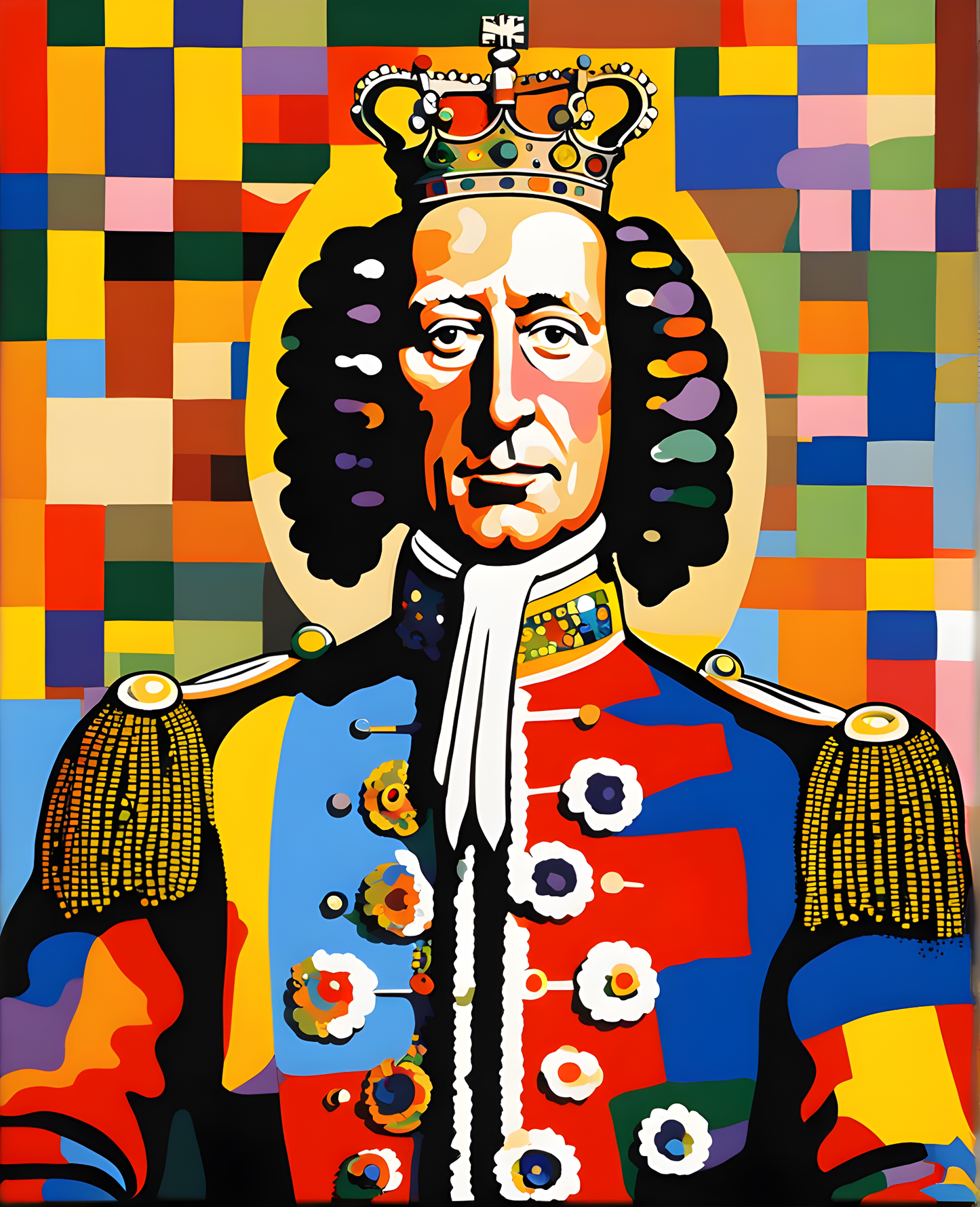 Royal Portrait PD (75) - King George II of Great Britain and Ireland - Van-Go Paint-By-Number Kit