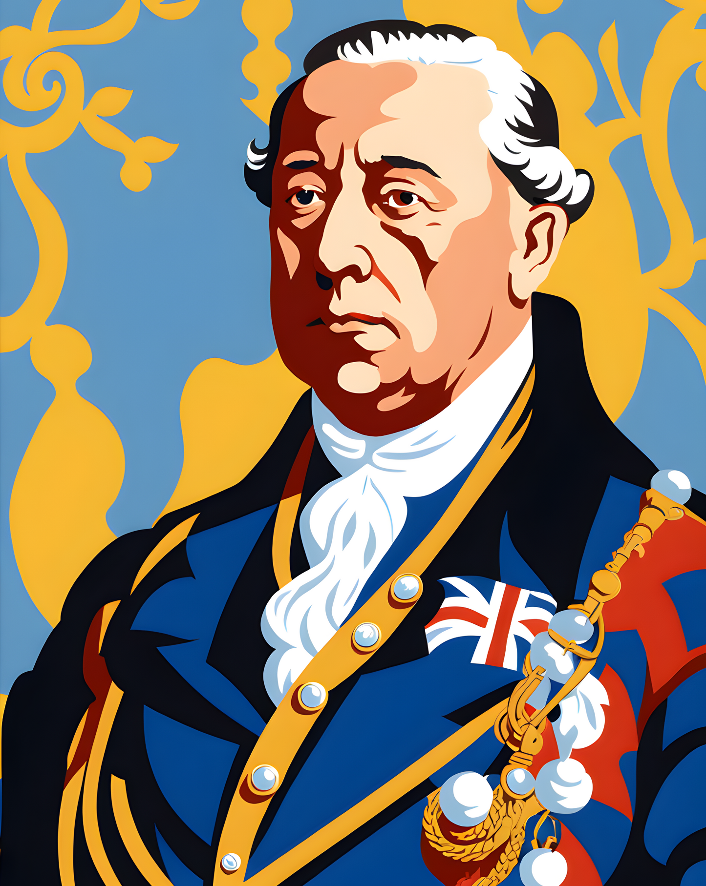 Royal Portrait PD (51) - King George III of Great Britain and Ireland - Van-Go Paint-By-Number Kit