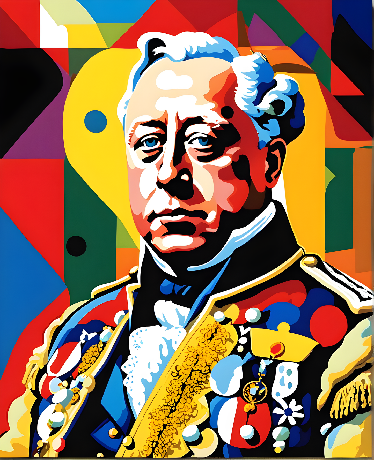 Royal Portrait PD (52) - King George III of Great Britain and Ireland - Van-Go Paint-By-Number Kit