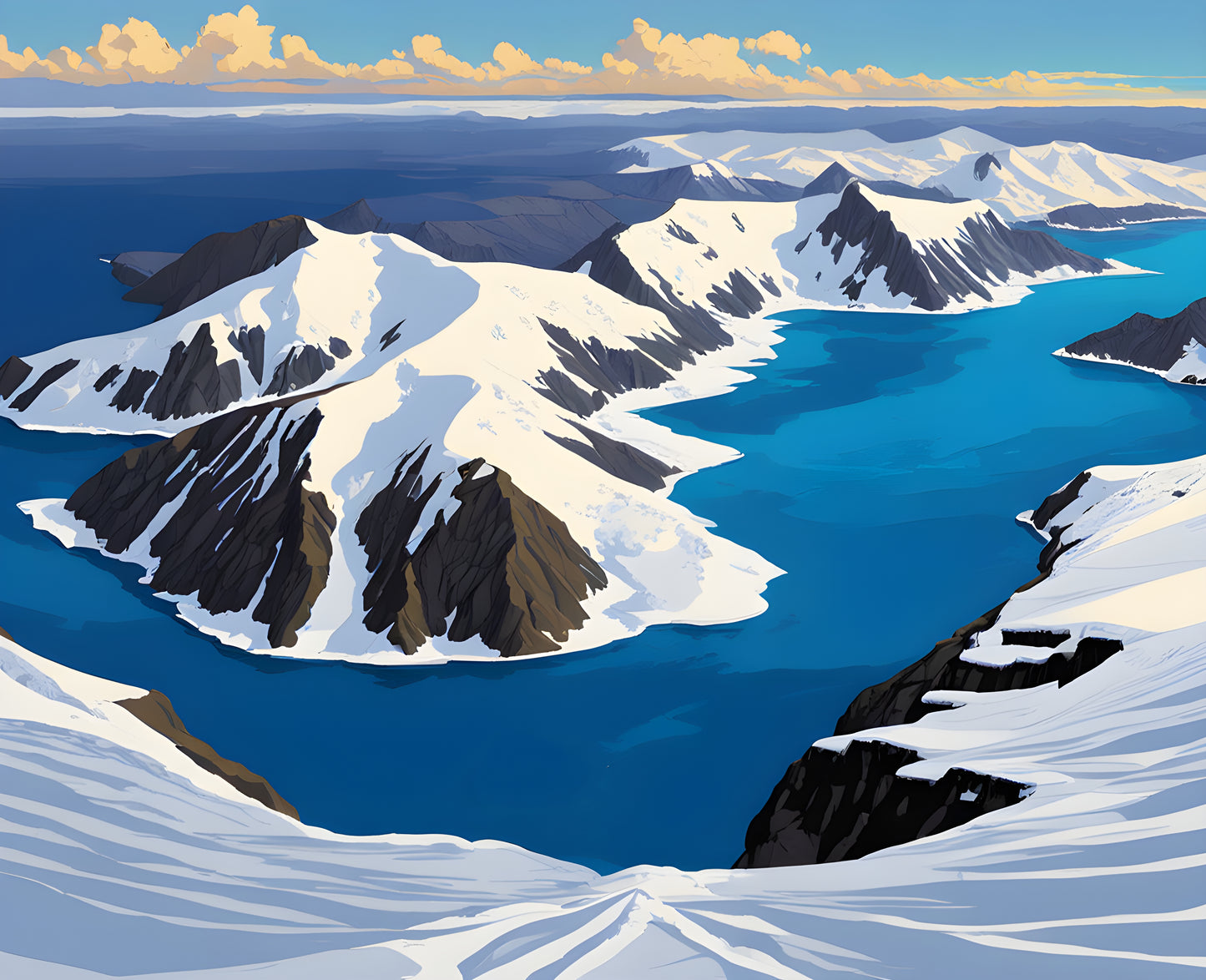 Antarctica Collection PD (18) - King George Island - Van-Go Paint-By-Number Kit