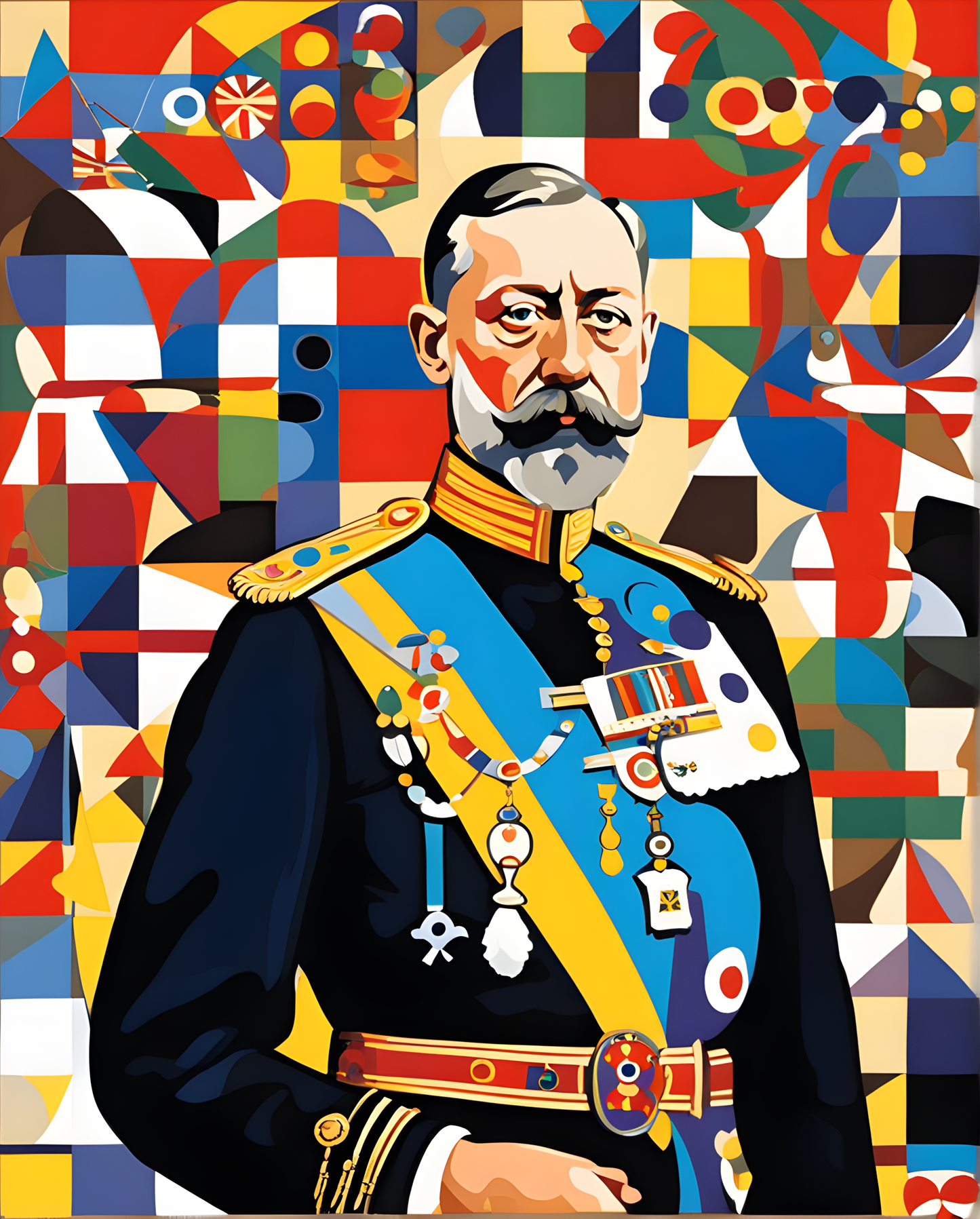 Royal Portrait PD (15) - King George V of England - Van-Go Paint-By-Number Kit